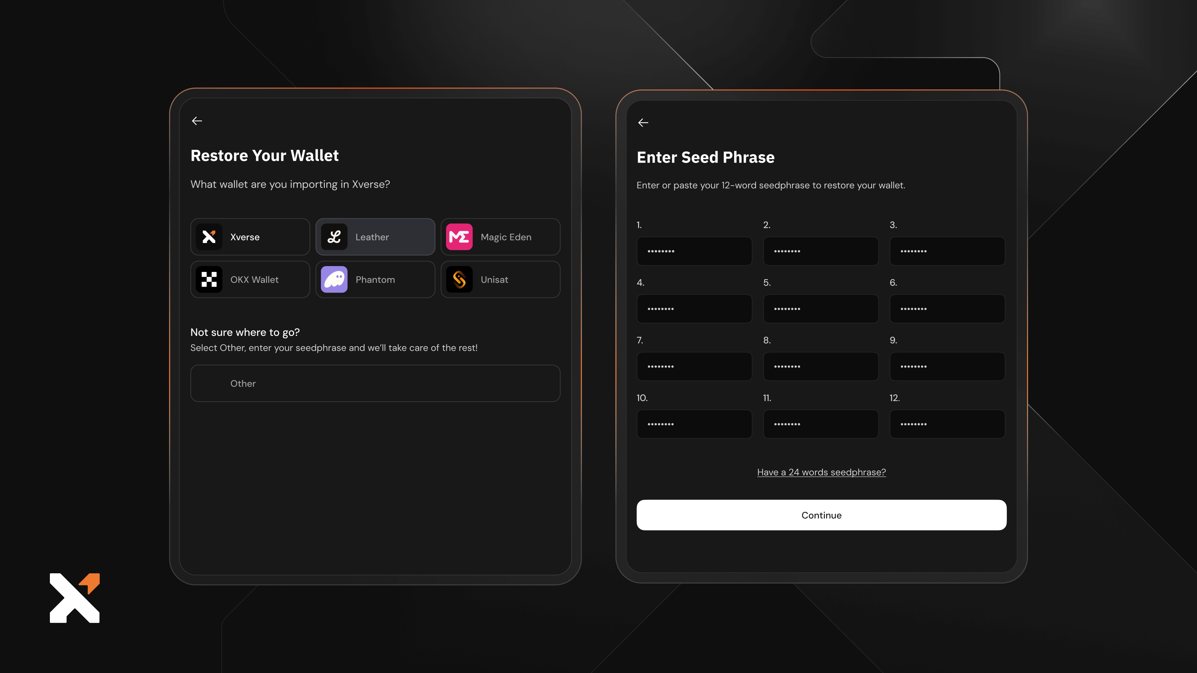 How to Import Leather Wallet into Xverse (new flow) – 1 2.png