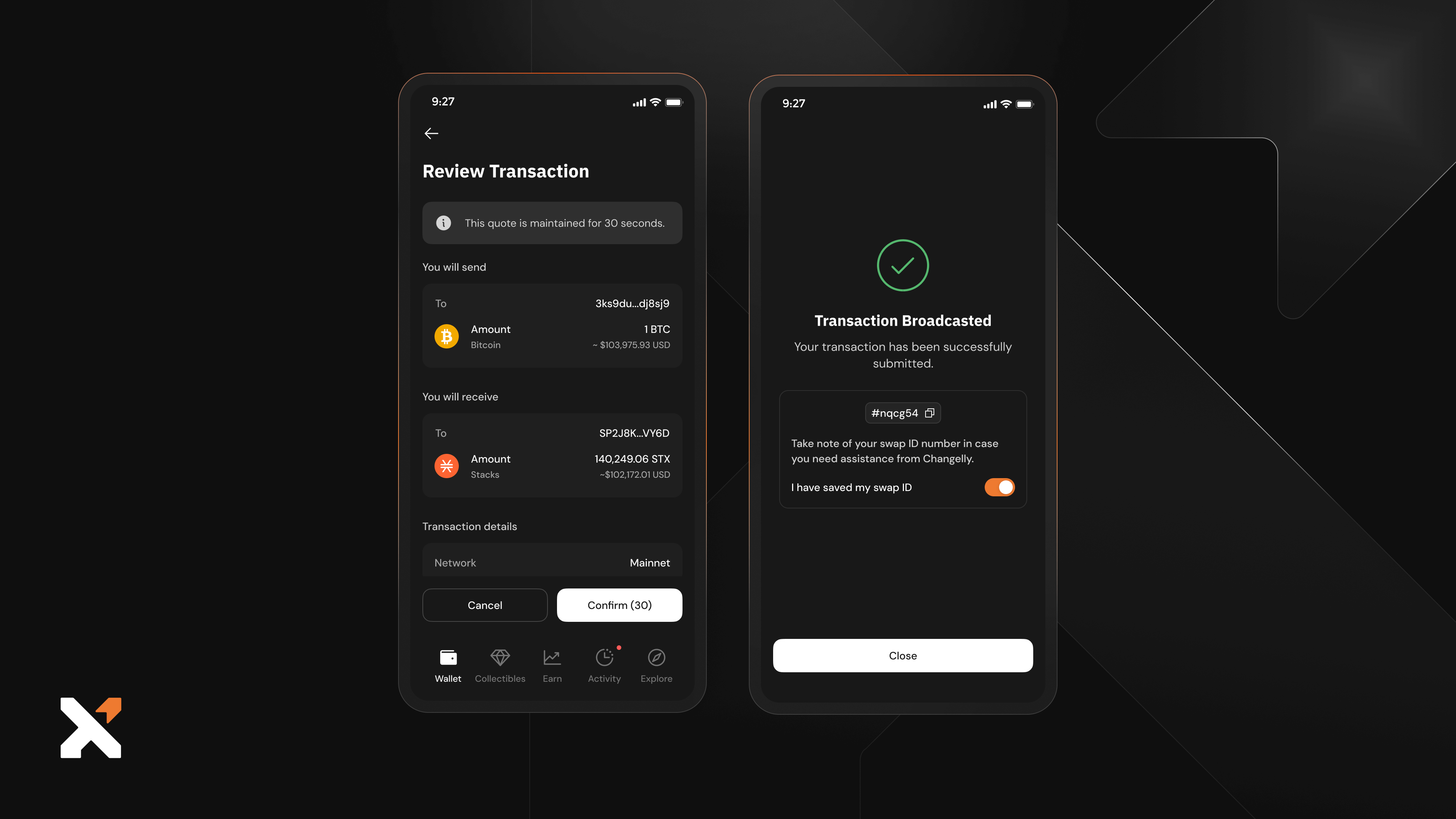 How to Swap Between BTC and STX Using Xverse – Xverse