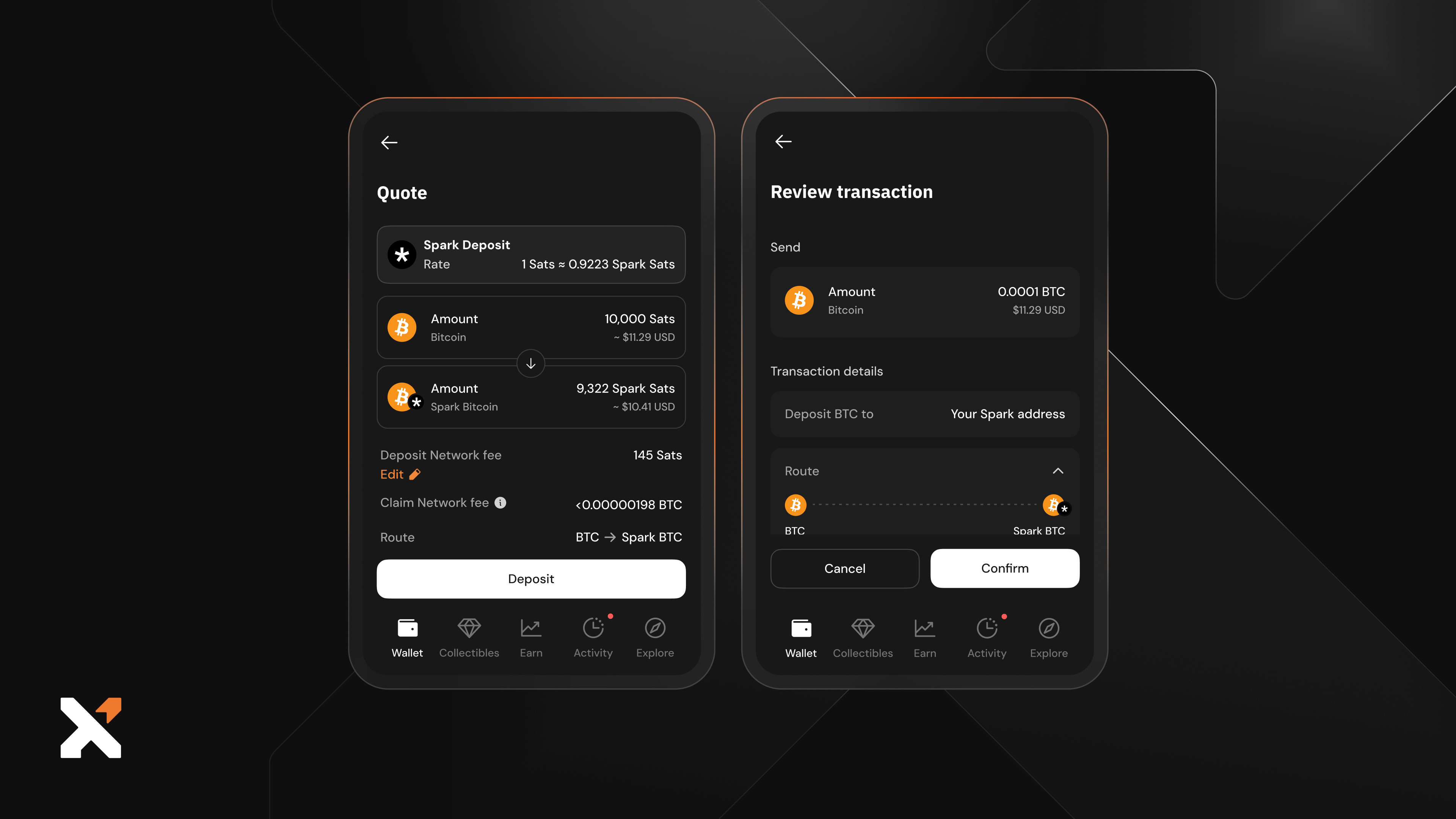 How to Deposit BTC into Your Spark Wallet in Xverse – Xverse